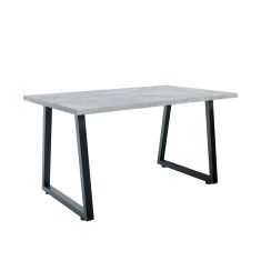Τραπέζι Atlanta Γκρι-Μαύρο 160x80x77cm AlphaB2B |  Τραπέζια στο espiti