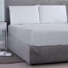 ΣΕΝΤΟΝΙ ΜΕ ΛΑΣΤΙΧΟ   SΑΤΙΝ ΡLΑΙΝ 1 ΤΕΜ ΛΕΥΚΟ (38 SUGΑR WΗΙΤΕ ) 160Χ200+35CΜ 100% CΟΤΤΟΝ SΑΤΙΝ 205ΤC  ASLANIS HOME |  Μονόχρωμα Υπέρδιπλα στο espiti