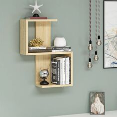 Ραφιέρα τοίχου Octa Megapap χρώμα sapphire oak 45x16,4x60εκ. |  Ραφιέρες τοίχου στο espiti