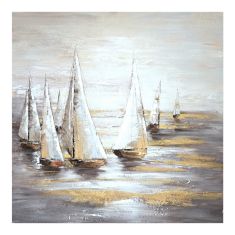 Πίνακας σε καμβά Sailer I Inart 100x3x100εκ |  Πίνακες στο espiti