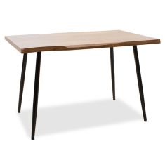 Τραπέζι Neve pakoworld MDF καρυδί-πόδι μεταλλικό μαύρο 120x80x75εκ |  Τραπέζια στο espiti