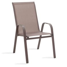 Πολυθρόνα Calan pakoworld μέταλλο σκούρo καφέ-textilene καφέ 55x75x90εκ |  Πολυθρόνες κήπου στο espiti