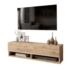 Έπιπλο τηλεόρασης επιτοίχιο Roscoe pakoworld oak 100x31,5x29,5εκ |  Έπιπλα τηλεόρασης στο espiti
