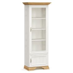 Βιτρίνα Jaden pakoworld golden oak-λευκό antique 70,5x43x197,5εκ |  Βιτρίνες - Έπιπλα εισόδου στο espiti