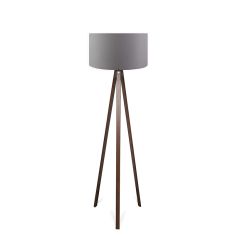 Φωτιστικό δαπέδου PWL-1059 pakoworld Ε27 καρυδί-γκρι Φ38x140εκ |  Δαπέδου στο espiti