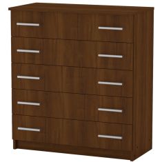 Συρταριέρα Penelope pakoworld 5 συρταριών καρυδί 80.5x38x89εκ |  Συρταριέρες -Κονσόλες στο espiti