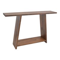Κονσόλα Edgar pakoworld φυσικό ξύλο πεύκου 30mm καρυδί 139x29x90εκ |  Συρταριέρες -Κονσόλες στο espiti