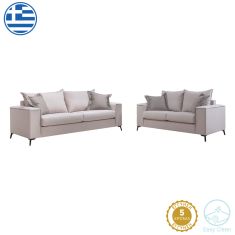 Σετ σαλονιού Verona 2τεμ 2θέσιος-3θέσιος cream - μαξιλάρια mocha |  Κατόπιν Παραγγελίας στο espiti