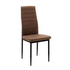 Καρέκλα Parker pakoworld PU cappuccino-μαύρο πόδι 42x48x98εκ |  Καρέκλες στο espiti