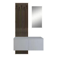Έπιπλο εισόδου Arika pakoworld λευκό-sonoma 100x37x199.5εκ |  Βιτρίνες - Έπιπλα εισόδου στο espiti