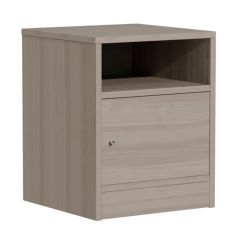 Κομοδίνο Foly pakoworld με ένα ντουλάπι γκρι oak 40x40x50εκ |  Κομοδίνα στο espiti
