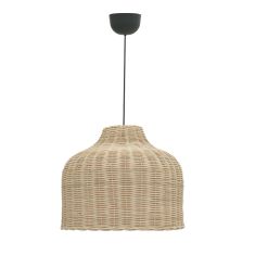 Φωτιστικό οροφής Ziquel Inart rattan σε φυσική απόχρωση Φ42x89εκ |  Φωτιστικά  στο espiti