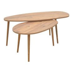 Τραπέζι σαλονιού Monty pakoworld καρυδί μελαμίνης 116x46x46εκ |  Τραπεζάκια σαλονιού στο espiti