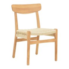 Καρέκλα Eaprine pakoworld φυσικό σχοινί-rubberwood 49x53x77εκ |  Καρέκλες στο espiti