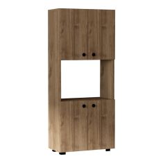 Ντουλάπα κουζίνας Guzel pakoworld σε καρυδί απόχρωση 60x31.4x140εκ |  Ντουλάπια στο espiti