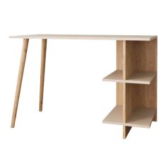 Γραφείο εργασίας Volet pakoworld σε oak- sandstone απόχρωση 114x56x76εκ |  Γραφεία στο espiti