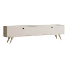 Έπιπλο τηλεόρασης Jate pakoworld σε λευκή απόχρωση 160x25x40εκ |  Έπιπλα τηλεόρασης στο espiti