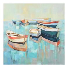 Πίνακας σε καμβά Boatty Ι Inart 100x3x100εκ |  Πίνακες στο espiti