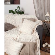 ΜΑΞΙΛΑΡΟΘΗΚΗ  stripe (65cm x 65cm) ivory 5206978117206 SilkFashion |  Μαξιλάρια διακοσμητικά στο espiti