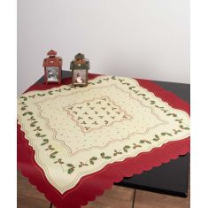 χριστουγεννιάτικο τραπεζομάντηλο (140cm x 180cm) γκι 6978000001301 SilkFashion |  Χριστουγεννιάτικα Τραπεζομάντηλα  στο espiti