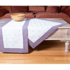 καρέ (90cm x 90cm) spot μωβ 6978000001636 SilkFashion |  Τραπεζομάντηλα στο espiti