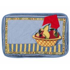 soupla (33cm x 55cm) με πετσέτα φαγητού απλικέ 6978000001940 SilkFashion |  Σουπλά στο espiti