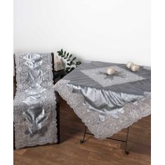 Τραβέρσα  (40cm X 170cm) YL169-14B VELVET ΓΚΡΙ 5206978153570 SilkFashion |  Τραπεζομάντηλα στο espiti