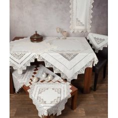 Χειροποίητη ροτόντα 2540 (170cm) μπέζ 6978000002947 SilkFashion |  Τραβέρσες  στο espiti