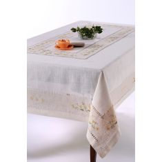 Χειροποίητο τραπεζομάντηλο 9858 (170cm x 220cm) κίτρινο 6978000003055 SilkFashion |  Τραπεζομάντηλα στο espiti