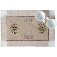 Ντουζίνες (12 τεμάχια) σουπλά 2625 (35cm x 45cm) κόκκινη ελιά 6978000003514 SilkFashion |  Σουπλά στο espiti