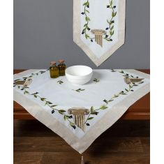Τραπεζοκαρέ 09 (135cm x 135cm) 6978000003567 SilkFashion |  Τραπεζομάντηλα στο espiti