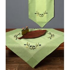 Καρέ bg23a (85cm x 85cm) πράσινο κίτρινη ελιά 6978000003640 SilkFashion |  Τραπεζομάντηλα στο espiti