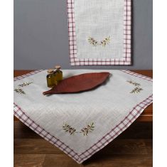 Τραπεζοκαρέ 1312 (135cm x 135cm) κόκκινο 6978000003843 SilkFashion |  Τραπεζομάντηλα στο espiti