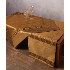 τραπεζοκαρέ (140cm X 140cm) 3819Α μπρονζέ 6978000004033 SilkFashion |  Τραπεζομάντηλα στο espiti