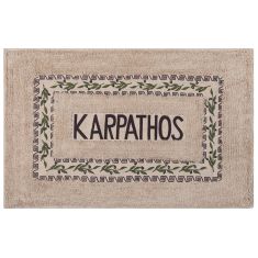 Πατάκι ελιά Κάρπαθος (50cm x 80cm) καφέ 6978000004042 SilkFashion |  Μπάνιο στο espiti