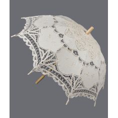 Χειροποίητη ομπρέλα (38cm) μπέζ 6978000004958 SilkFashion |  Σουπλά στο espiti