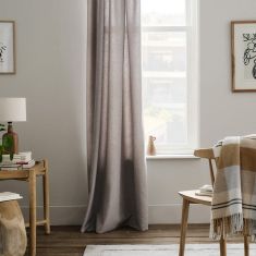 Κουρτίνα με τρουκς 140x280cm GOFIS HOME  Isolde Elephant Grey 460/15 |  Ετοιμες μονοχρωμες κουρτίνες στο espiti