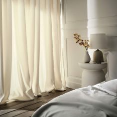 Κουρτίνα με τρουκς 140x280cm GOFIS HOME  Winter Moon ecru 711/05 |  Ετοιμες μονοχρωμες κουρτίνες στο espiti