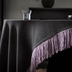 Τραπεζομάντηλο 165x165cm GOFIS HOME  Cersei Carbon Black 453/ 14 |  Τραπεζομάντηλα στο espiti