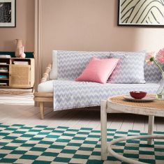 Ριχτάρι Τριθέσιου 180X310cm GOFIS HOME Summer waves Violet 466/ 19 |  Ριχτάρια στο espiti