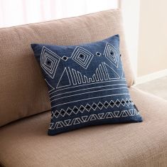 Μαξιλαροθήκη 43x43cm Edna Blue Jean 162 |  Μαξιλάρια διακοσμητικά στο espiti