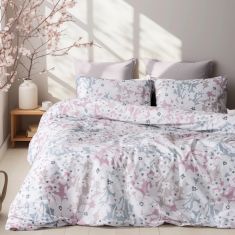 Beauty Home Ζεύγος μαξιλαροθήκες Ninet Art 12252 52x72 Γκρι,Ροζ       |  Μαξιλαροθήκες Απλές στο espiti