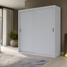 Ντουλάπα Reflex Λευκή 180x60x215cm AlphaB2B |  Ντουλάπες ρούχων στο espiti