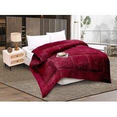 Κουβερτοπάπλωμα solid (160cm x 220cm) burgundy 5206978075803 Array |  Κουβερτοπαπλώματα  στο espiti