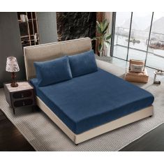 Σεντόνι fleece solid (100cm x 200cm ) blue   5206978082870 SilkFashion |  Σεντόνια Υπέρδιπλα / King Size στο espiti