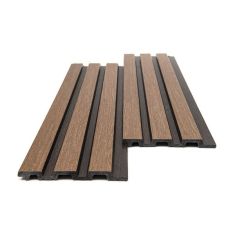 PS PANEL ΜΕ 3D ΠΗΧΑΚΙΑ 11 PIANO 12/122/2900mm GOLDEN OAK/D.BROWN NewPlan - NewPlan |  Διακόσμηση τοίχου στο espiti