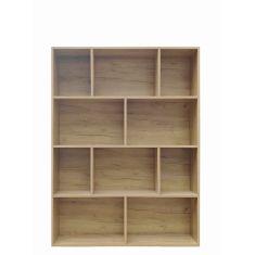 Βιβλιοθήκη Evergin pakoworld mdf σε oak απόχρωση 100x30x135εκ |  Βιβλιοθήκες στο espiti