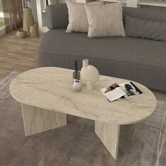 Τραπεζάκι σαλονιού Cortado Megapap χρώμα travertine 120x60x39,6εκ. |  Τραπεζάκια σαλονιού στο espiti