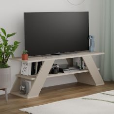 Έπιπλο τηλεόρασης Farfalla Megapap χρώμα sandstone 120x33,5x40εκ. |  Έπιπλα τηλεόρασης στο espiti