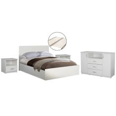 ΣΕΤ ΚΡΕΒΑΤΟΚΑΜΑΡΑΣ 5ΤΜΧ ADLER HM11758.03 ΜΕΛΑΜΙΝΗ ΛΕΥΚΗ-ΓΙΑ ΣΤΡΩΜΑ 160x200εκ |  Σετ Κρεβατοκάμαρας στο espiti